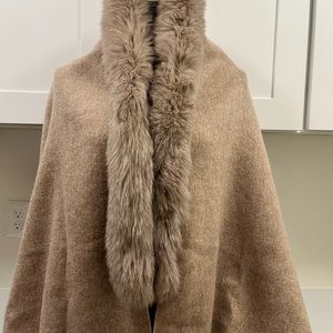 La Fiorentine fox fur and wool wrap